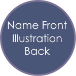 Illustration On Back and Name on front